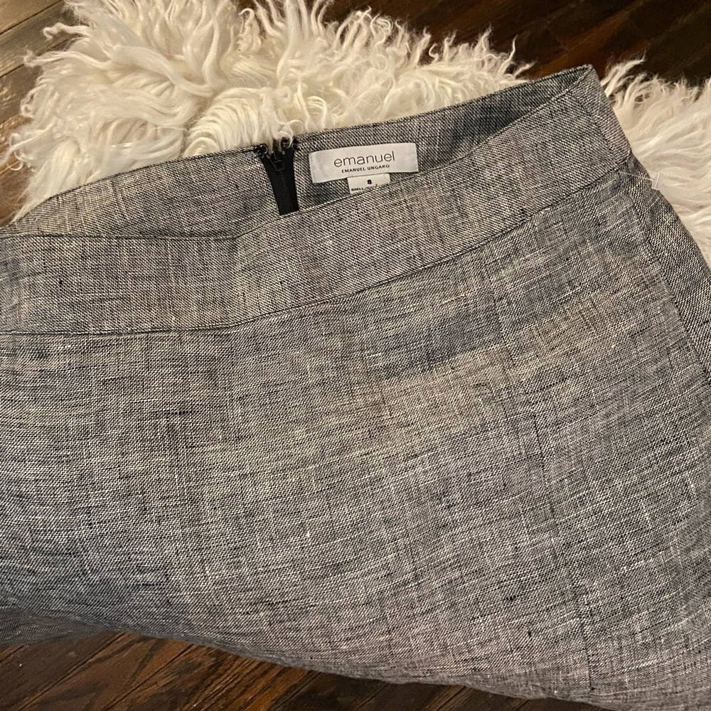 Emanuel Ungaro Linen Pencil Skirt